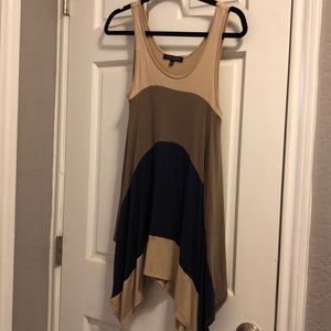 Color Block Handkerchief Top